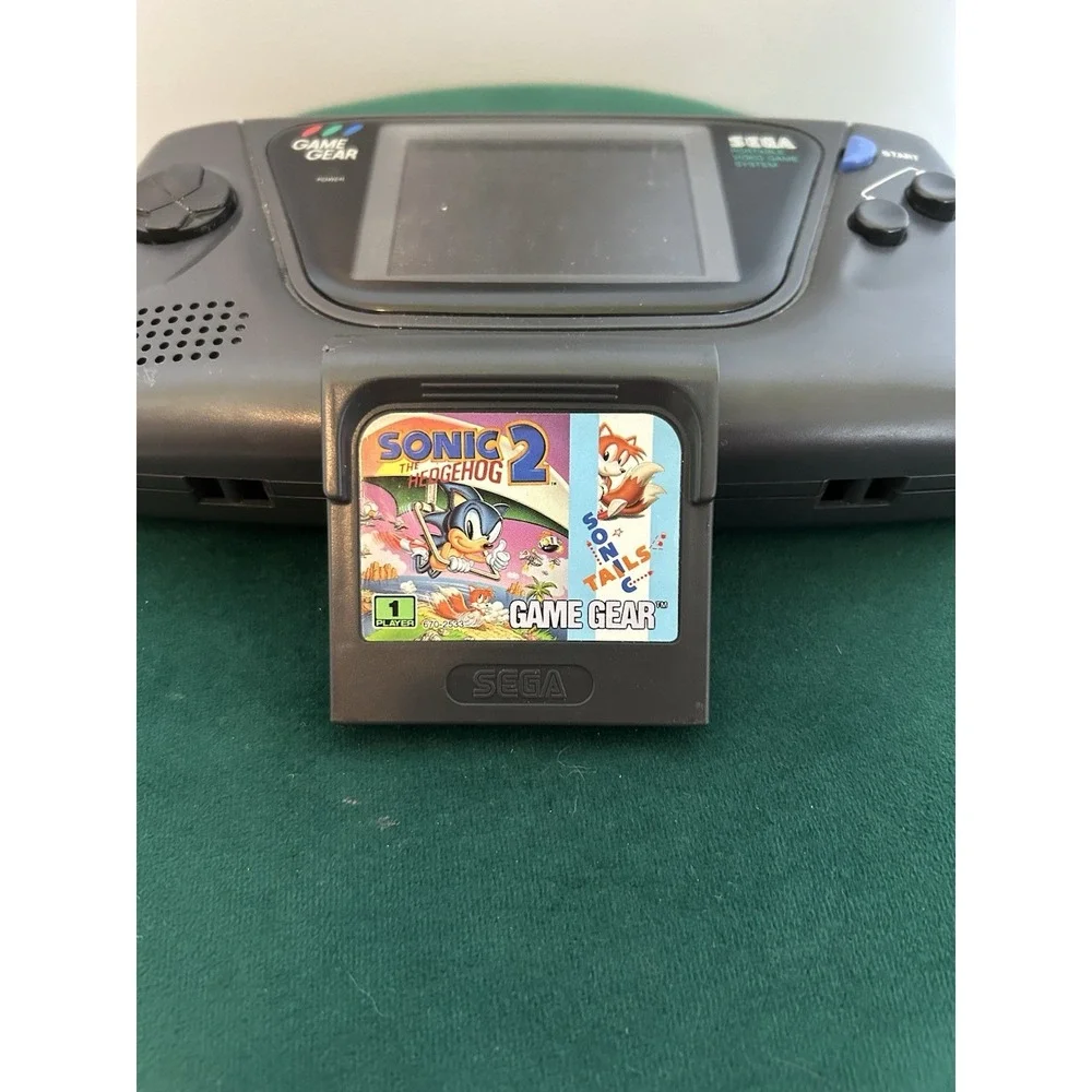 Sega Game Gear Launch Edition Black Handheld System MCWILL lcd mod,